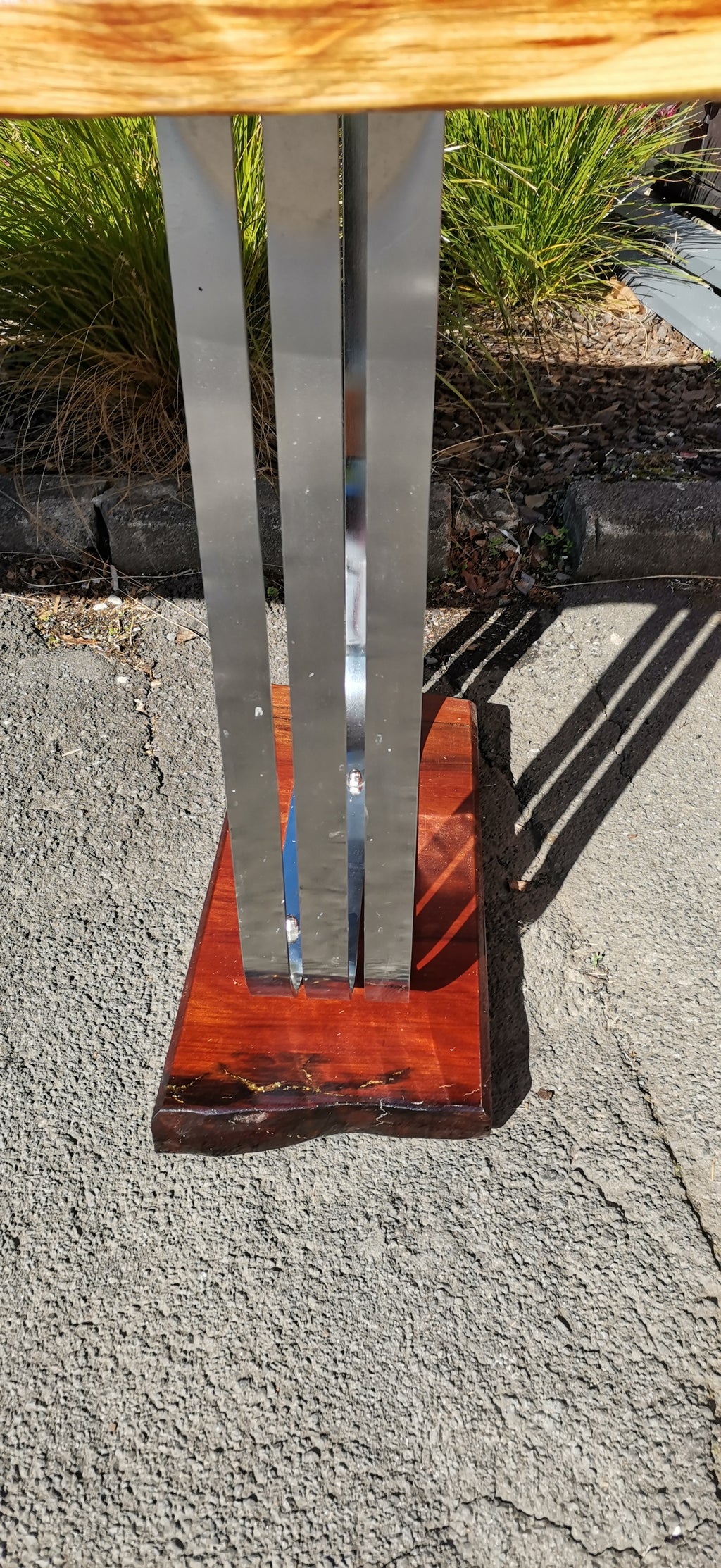 Japanese cedar epoxy table